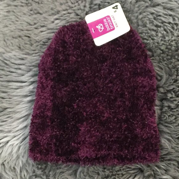 Bobbie Brooks | Girl's Knit Fashion Hat | Purple | One Size - Picture 1 of 2